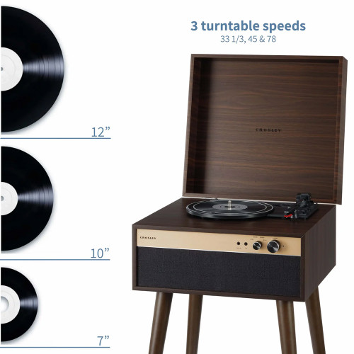 Crosley Jasper Turntable Walnut