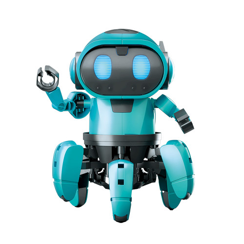 Construct & Create Tobbie the Self-Guiding AI Robot Blue