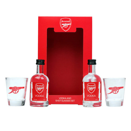 Arsenal FC Vodka Shot & Glasses Set