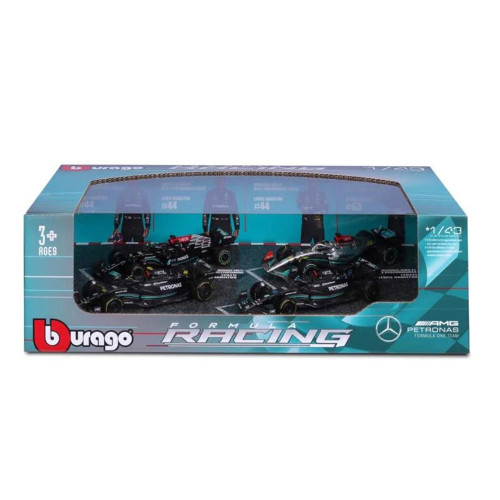 Bburago F1 British GP Lewis Hamilton 1:43 Scale Set