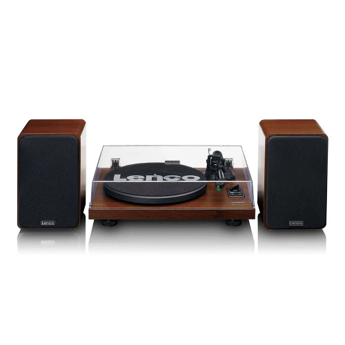 Lenco LS-600 Turntable with Dual Speakers Wood