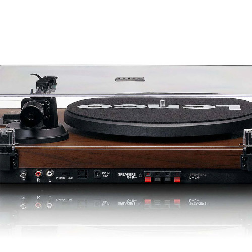 Lenco LS-600 Turntable with Dual Speakers Wood