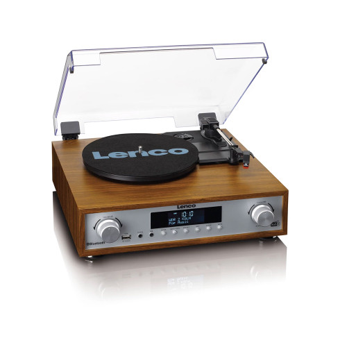 Lenco MC-160 Turntable with Stereo System Wood