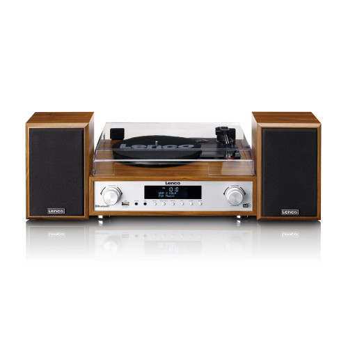 Lenco MC-160 Turntable with Stereo System Wood