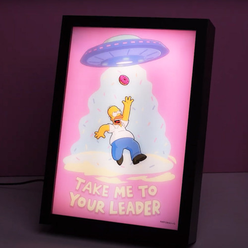 The Simpsons Homer LED Framed Print