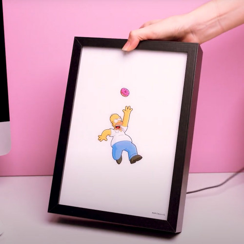 The Simpsons Homer LED Framed Print