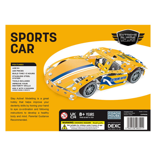 Sports Car Metal Construction Set