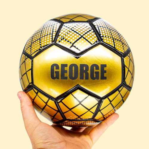 Personalised Gold Football