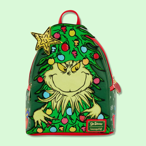 Dr Seuss The Grinch Holiday Loungefly Mini Backpack