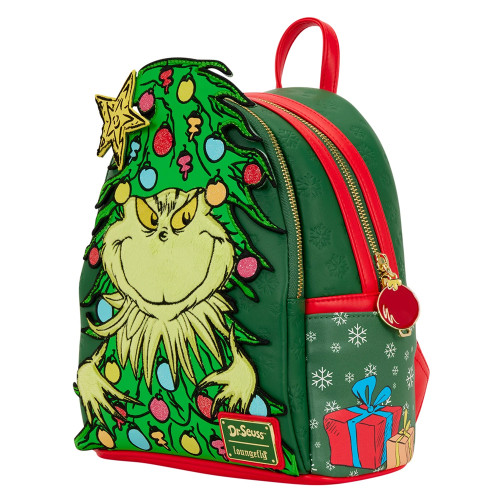 Dr Seuss The Grinch Holiday Loungefly Mini Backpack