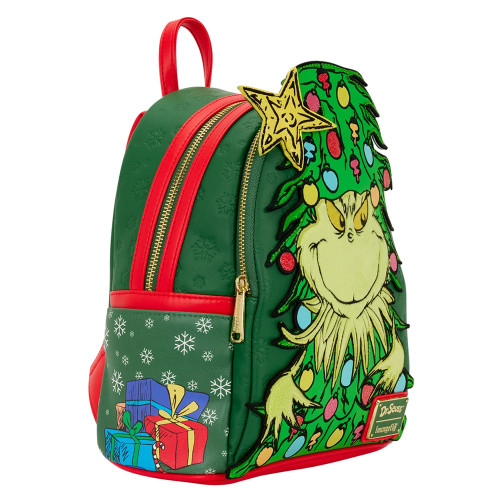 Dr Seuss The Grinch Holiday Loungefly Mini Backpack