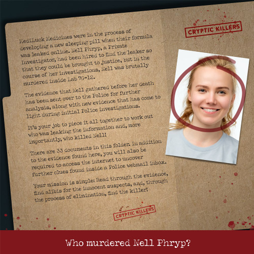 Cryptic Killers: Murder at Medluck Medicines