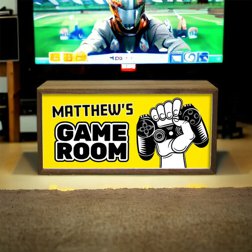 Personalised Light Box Kids Game Room