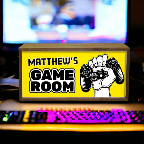 Personalised Light Box Kids Game Room