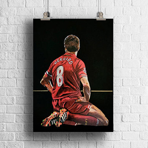 Steven Gerrard Original Artwork A3 Print