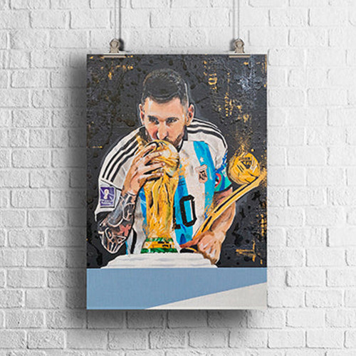 Lionel Messi Original Artwork A3 Print