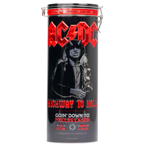 AC/DC Highway to Hell Beer & Glass Tin