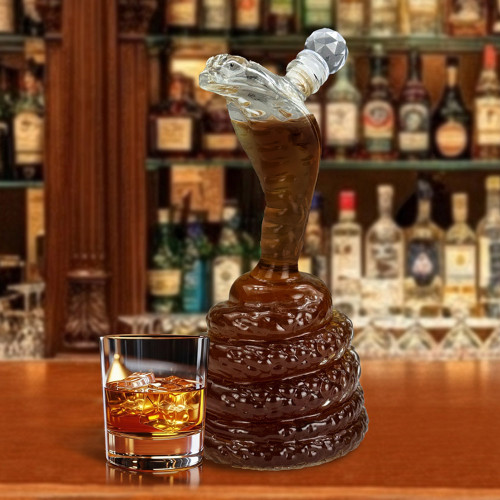 Glass Cobra Decanter