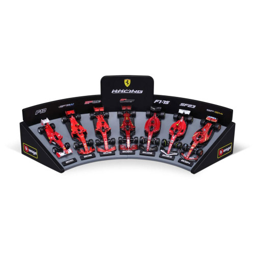 Bburago F1 Ferrari Deluxe Model Set with Display Stand