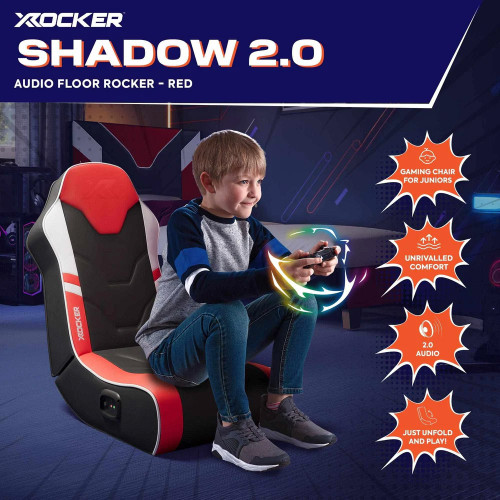 XR Shadow Audio Gaming Floor Chair Red