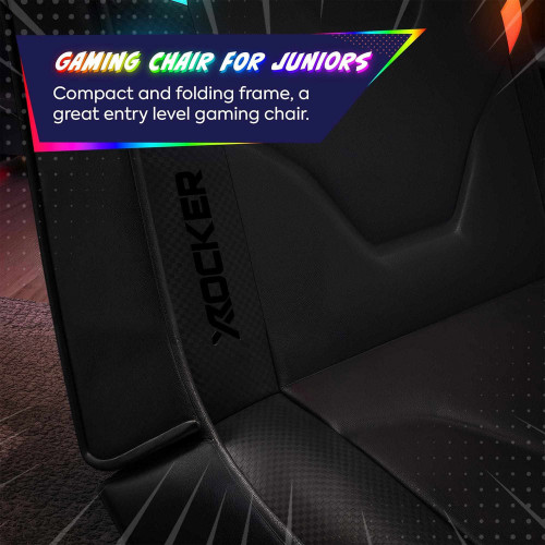 XR Shadow LED Audio Gaming Floor Chair Black