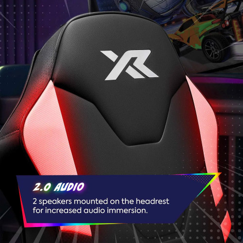 XR Shadow LED Audio Gaming Floor Chair Black