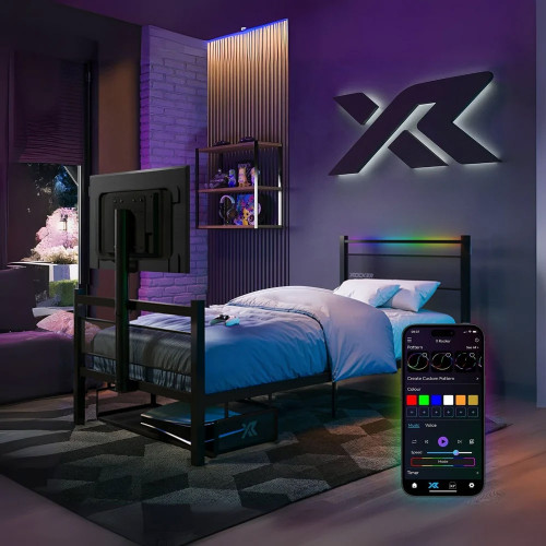 XR Basecamp LED Gaming TV Single Bed White