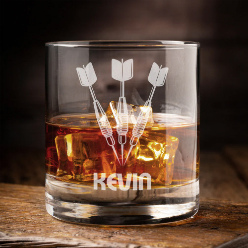 Personalised Darts Tumbler and Coaster Gift Set