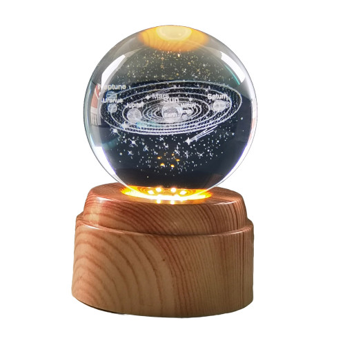 Solar System Rotating 3D Globe Light