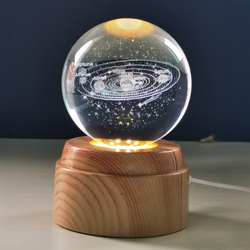 Solar System Rotating 3D Globe Light