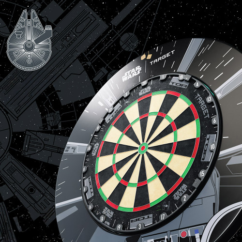 Star Wars Millenium Falcon Dartboard & Surround Set