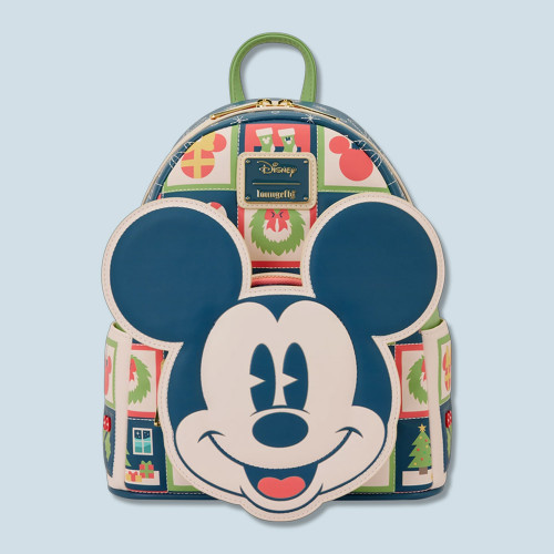 Disney Mickey & Minnie Holiday Loungefly Mini Backpack