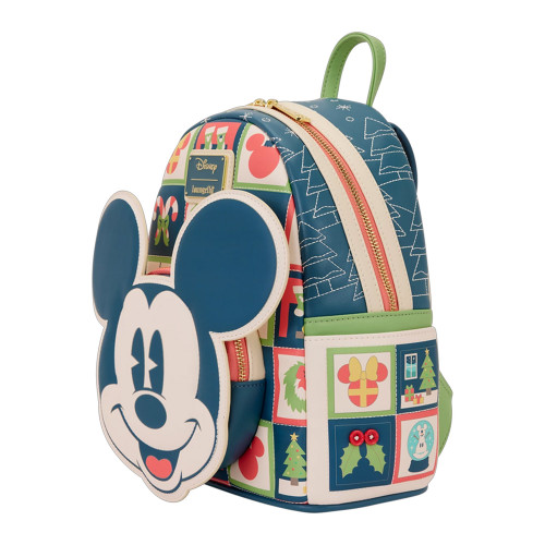 Disney Mickey & Minnie Holiday Loungefly Mini Backpack