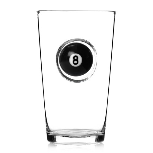 Sports Fan Pool Ball Beer Glass