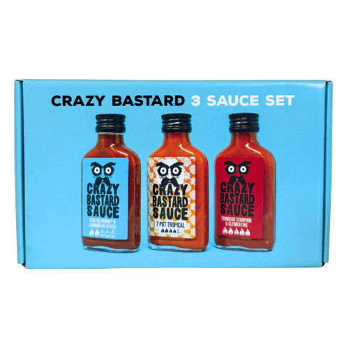 Crazy Bastard Blue Hot Sauce Set