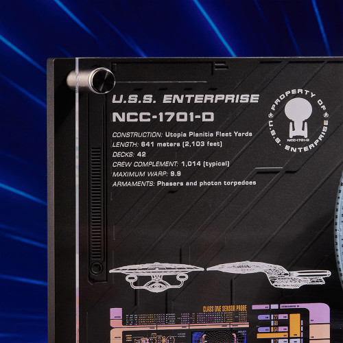Star Trek Enterprise NCC 1701-D Plaque Model
