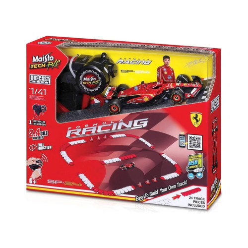 Maisto F1 Ferrari Leclerc Racing Track RC 1:41 Scale Model