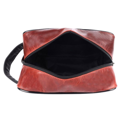 Buffalo Leather Cricket Toiletry Bag