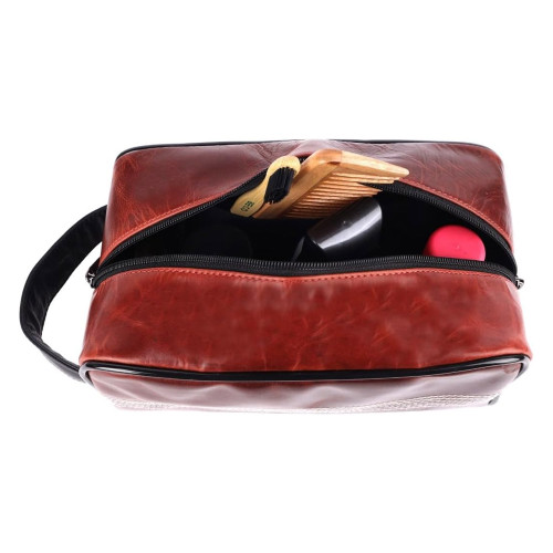 Buffalo Leather Rugby Toiletry Bag