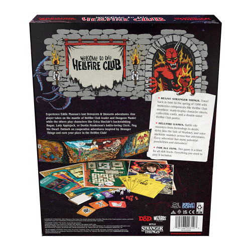 Dungeons & Dragons Stranger Things Welcome to the Hellfire Club Game