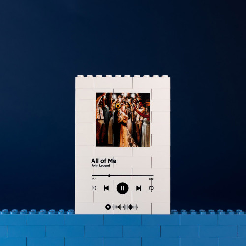 Personalised LEGO Scannable Music Photo Block Puzzle