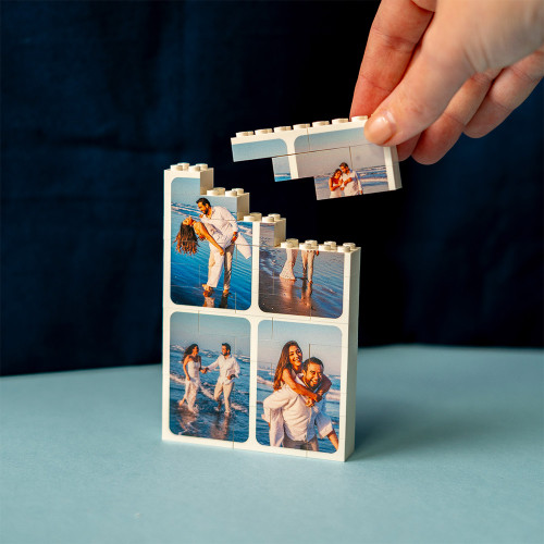 Personalised LEGO Portrait Collage Photo Block Puzzle