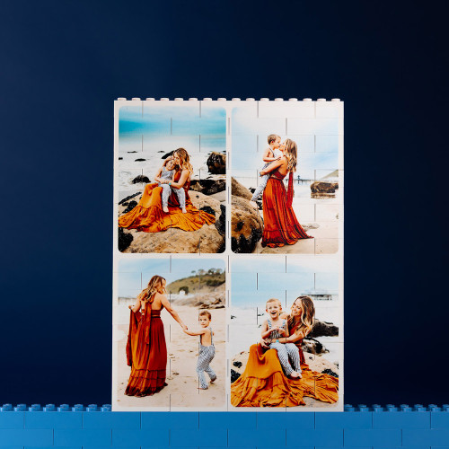 Personalised LEGO Portrait Collage Photo Block Puzzle