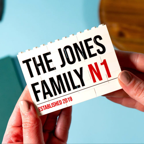 Personalised LEGO Street Sign Photo Block Puzzle