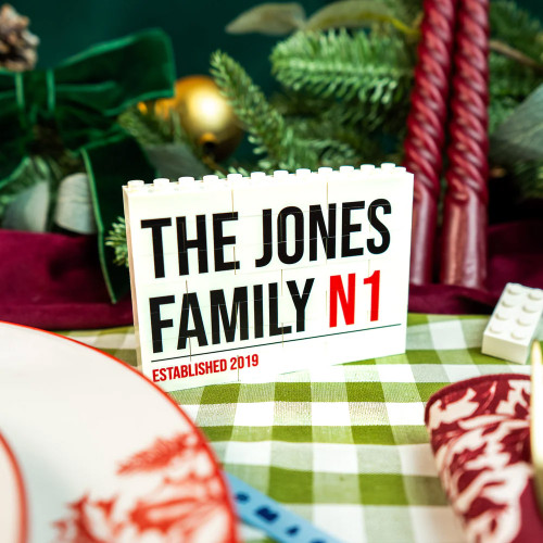 Personalised LEGO Street Sign Photo Block Puzzle