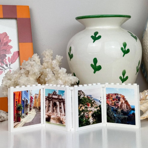 Personalised LEGO Fold Out Album Photo Block Puzzle