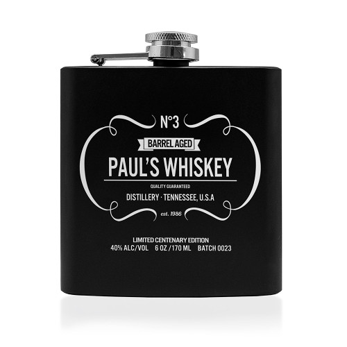 Personalised Vintage Whiskey Hip Flask