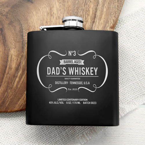 Personalised Vintage Whiskey Hip Flask