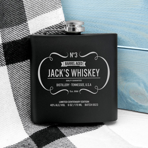 Personalised Vintage Whiskey Hip Flask