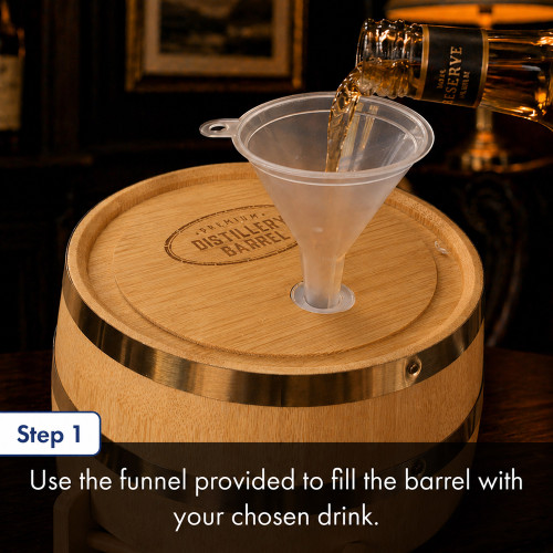 Connoisseur Creations Bamboo Whiskey Barrel